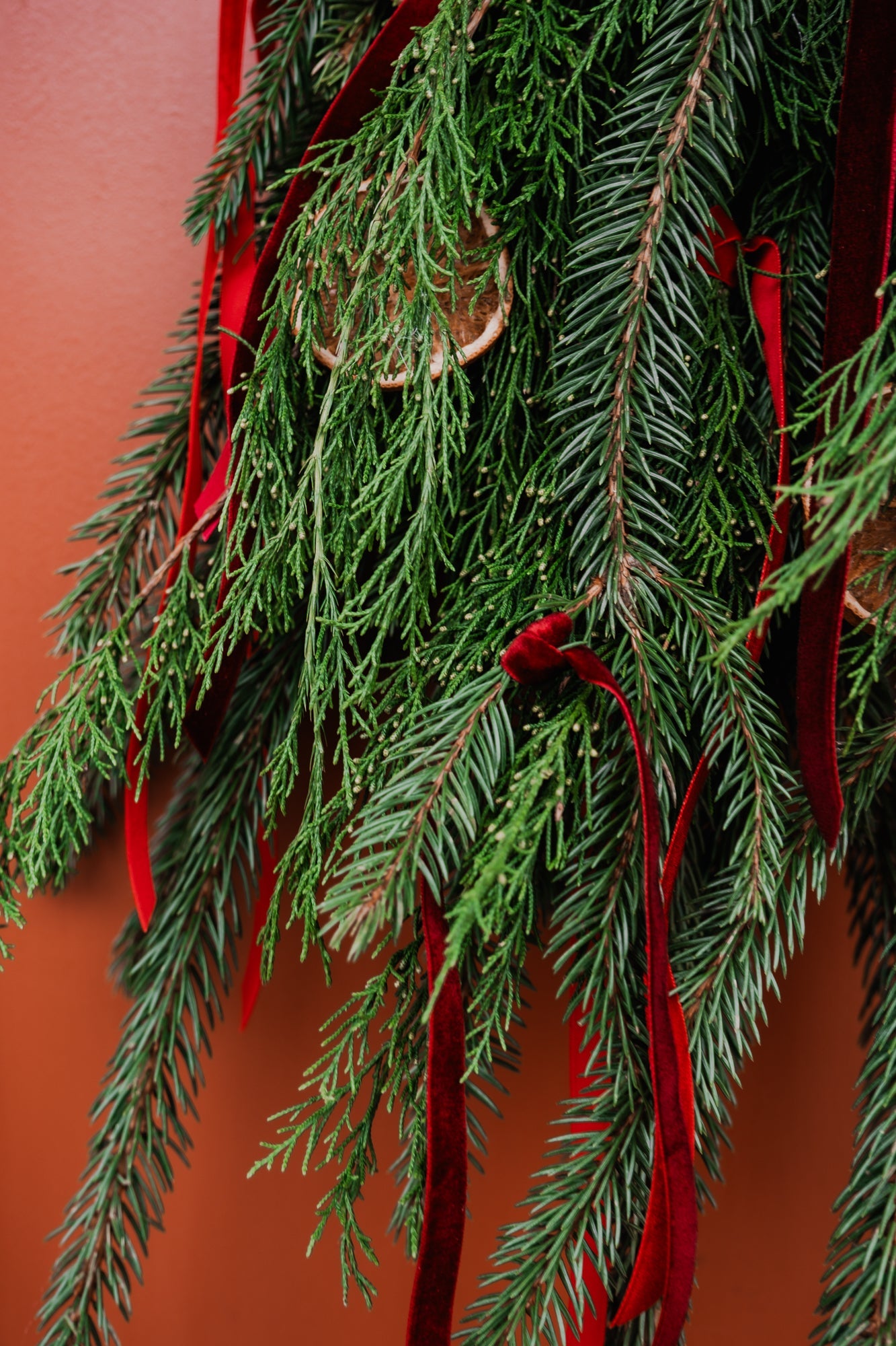 Couronnes et bouquets hivernales